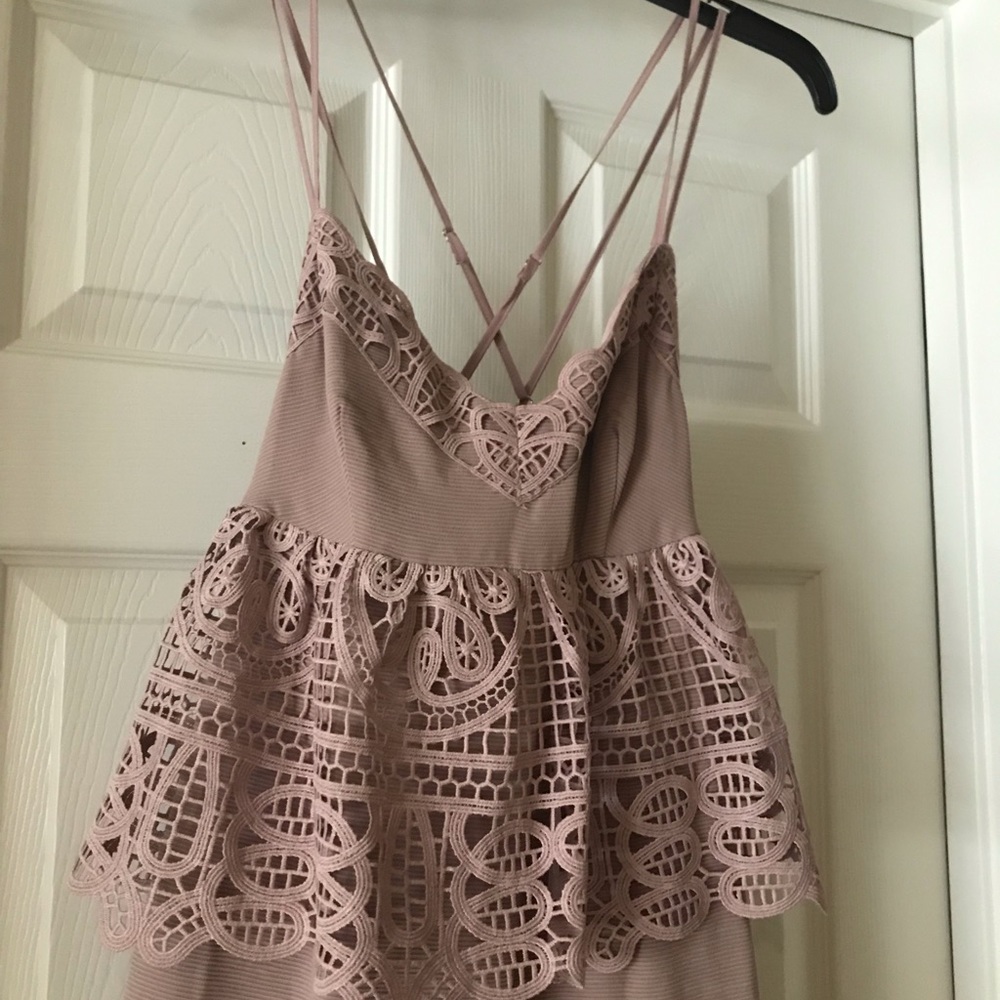 Dusty mauve Gianni Bini dress (style name: Monica) - Picture 2 of 6